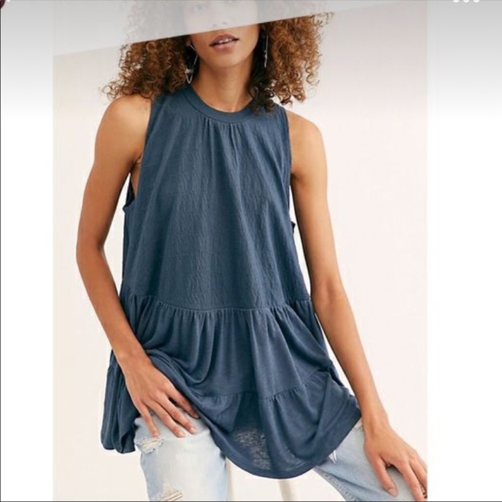 Free People Tunic Top Tie-Back